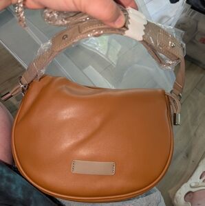 Tan Leather Shoulder Bag